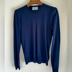 Prada lightweight wool Navy Sweater